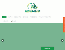 Tablet Screenshot of mexsaludmx.com